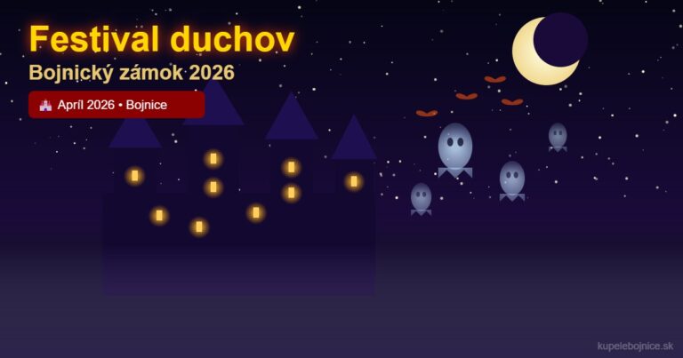 Medzinárodný festival duchov v Bojnickom zámku: Čo vás čaká v apríli 2026