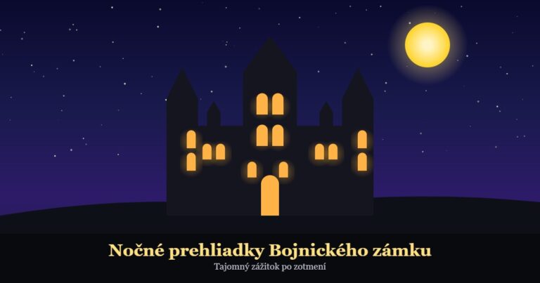 Nočné prehliadky Bojnického zámku: Tajomný zážitok po zotmení