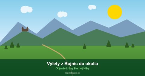 Krajina Hornej Nitry s výhľadom na hory a turistický chodník